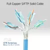 ACT Cable de instalación azul S/FTP CAT6A B2ca PoE++ 100W de 55 metros, conductor macizo, preensamblado, conector RJ45 macho – macho