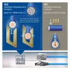ACT Azul 60 metros S/FTP CAT6A B2ca PoE++ 100W cable de instalación sólido preensamblado, RJ45 macho – hembra