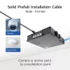 ACT Azul 65 metros S/FTP CAT6A B2ca PoE++ 100W cable de instalación sólido preensamblado, RJ45 macho – hembra