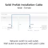 ACT CAT6A S/FTP B2ca PoE++ 100W cable de instalación sólido preensamblado FB0175