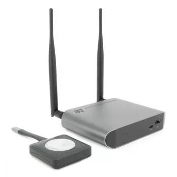 ACT Aero 4K sistema de presentación inalámbrico, sobremesa, negro, gris, 3840 x 2160, 2160p, USB Type-C, USB