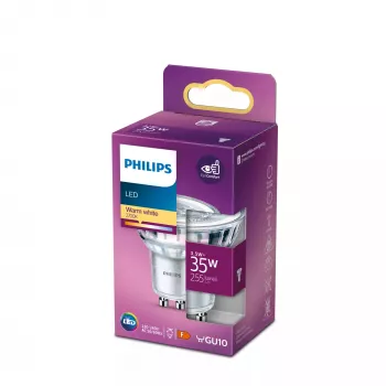 Philips Spot 35W PAR16 GU10 blanco cálido 3,5W 255lm 15000h