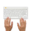 R-Go Tools teclado ergonómico R-Go Compact Break, teclado compacto con software de pausas, QWERTZ (CH), Bluetooth, blanco