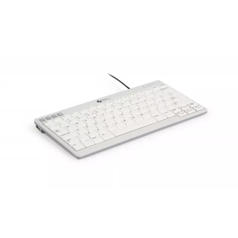 BakkerElkhuizen UltraBoard 950 V2 UK Qwerty, con cable, USB, interruptores de tijera, QWERTY, gris oscuro, gris claro
