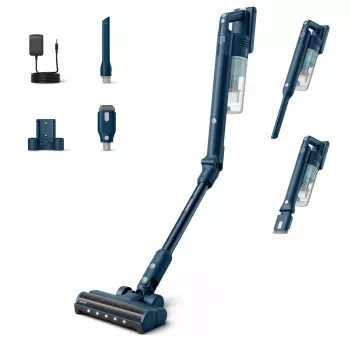 Aspirador de escoba Philips XC5242/10 — a batería, sin bolsa, depósito de polvo de 0,27 L, Li‑Ion 25,2 V, para suelos duros y blandos (salvia)