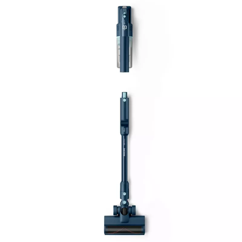Aspirador de escoba Philips XC5242/10 — a batería, sin bolsa, depósito de polvo de 0,27 L, Li‑Ion 25,2 V, para suelos duros y blandos (salvia)