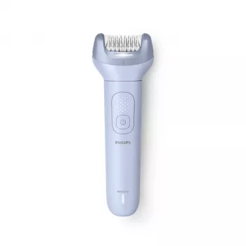 Depiladora Philips Serie 8000 BRE711/00 — 32 pinzas, 2 velocidades, uso en húmedo y en seco, batería de Li-Ion integrada, azul