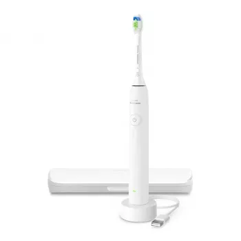 Cepillo de dientes eléctrico sónico Philips Serie 3100 HX4033/21 — recargable, batería de Li-Ion, modo Daily Care, 1 mango y 1 cabezal
