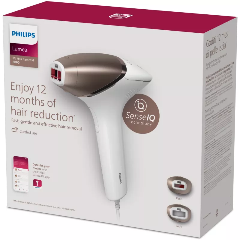 Philips Lumea Prestige Lumea IPL Serie 8000 BRI945/00 Depiladora IPL con SenseIQ