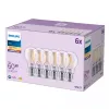 Bombilla incandescente de filamento Philips clara 60 W A60 E27 x6, 7 W, 60 W, E27, 806 lm, 15000 h