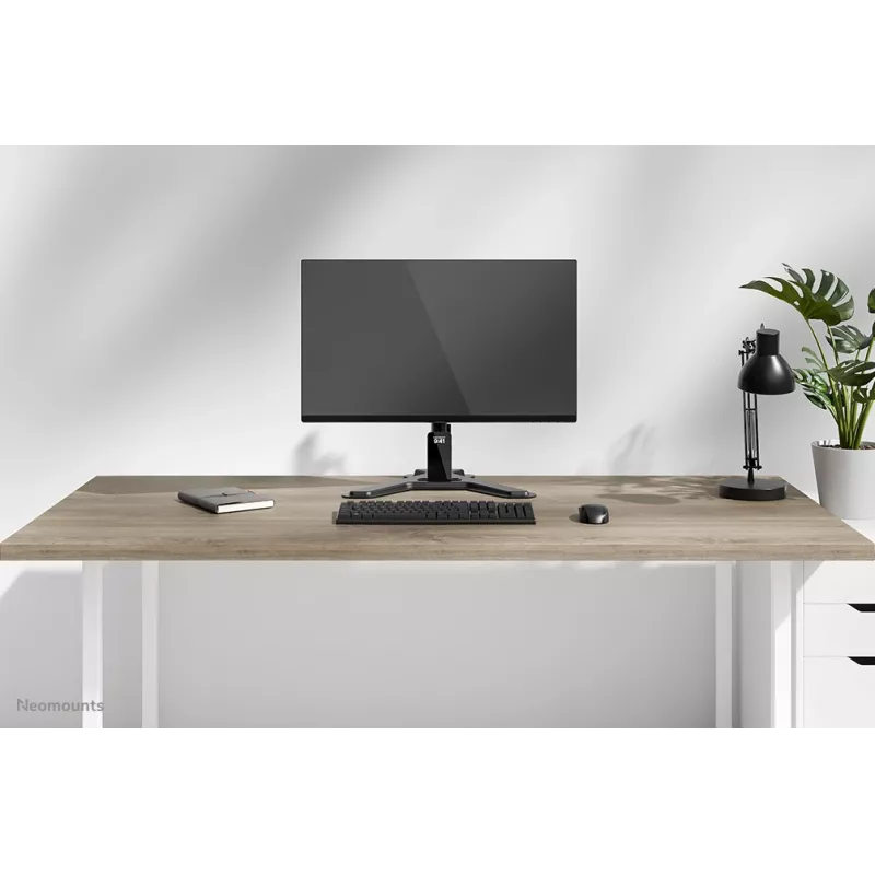 Soporte de monitor individual Neomounts DS45-600BL1 para pantallas de 10–32 inch, VESA 75x75–100x100, máx. 9 kg, de sobremesa, negro