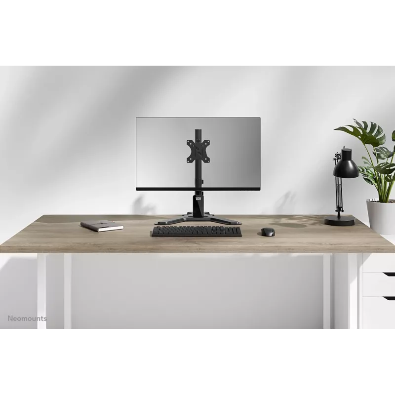 Soporte de monitor individual Neomounts DS45-600BL1 para pantallas de 10–32 inch, VESA 75x75–100x100, máx. 9 kg, de sobremesa, negro