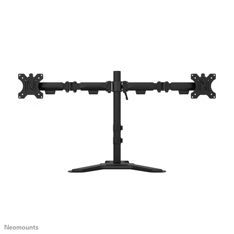 Soporte de doble monitor Neomounts DS45-600BL2 para pantallas de 10–32 inch, compatible con 2 pantallas, máx. 6 kg, VESA 75x75–100x100, de sobremesa, negro