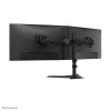 Soporte de doble monitor Neomounts DS45-600BL2 para pantallas de 10–32 inch, compatible con 2 pantallas, máx. 6 kg, VESA 75x75–100x100, de sobremesa, negro