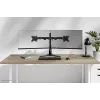 Soporte de doble monitor Neomounts DS45-600BL2 para pantallas de 10–32 inch, compatible con 2 pantallas, máx. 6 kg, VESA 75x75–100x100, de sobremesa, negro