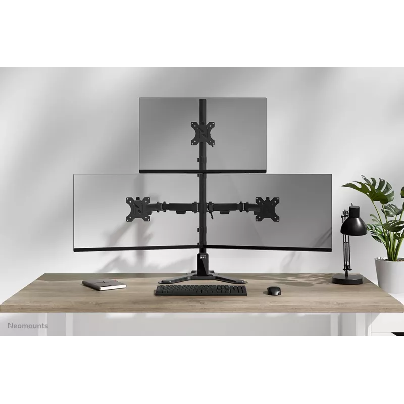 Soporte de triple monitor Neomounts DS45-600BL2-1 25,4–81,3 cm (10–32