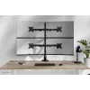Brazo de cuádruple monitor Neomounts DS60-600BL2-2 para pantallas de 10–32 inch, VESA 75x75–100x100, capacidad de carga máx. 8 kg, pinza/pasacables de mesa, negro