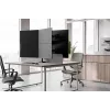 Brazo de cuádruple monitor Neomounts DS60-600BL2-2 para pantallas de 10–32 inch, VESA 75x75–100x100, capacidad de carga máx. 8 kg, pinza/pasacables de mesa, negro