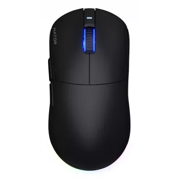 Ratón gaming inalámbrico HATOR Quasar 3 Ambidiestro RF Wireless + Bluetooth + USB Type-A Óptico 12000 DPI