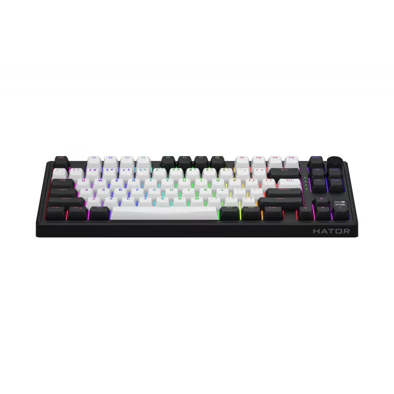 Teclado gaming inalámbrico HATOR Skyfall 80 MAG ULTIMA 8K USB + RF Wireless + Bluetooth QWERTY US English Negro, Blanco