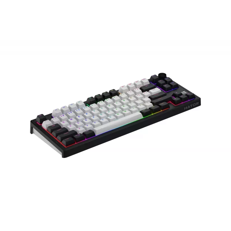 Teclado gaming inalámbrico HATOR Skyfall 80 MAG ULTIMA 8K USB + RF Wireless + Bluetooth QWERTY US English Negro, Blanco