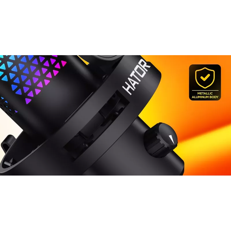 HATOR Dreamcast X, Negro, micrófono para podcast, -32 dB, 20 - 16000 Hz, 16 Bit, 96 kHz, 70 dB