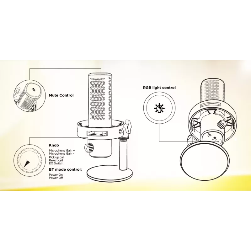 HATOR Dreamcast X, Negro, micrófono para podcast, -32 dB, 20 - 16000 Hz, 16 Bit, 96 kHz, 70 dB