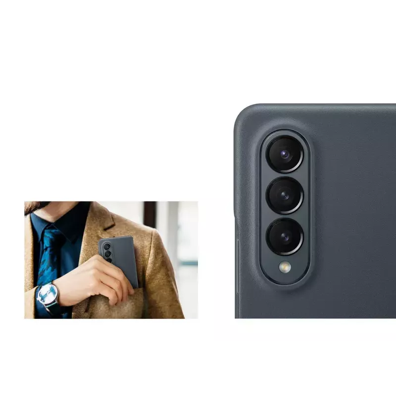 Funda para móvil Samsung Galaxy Z Fold4 EF-VF936LBEGWW Piel Negro