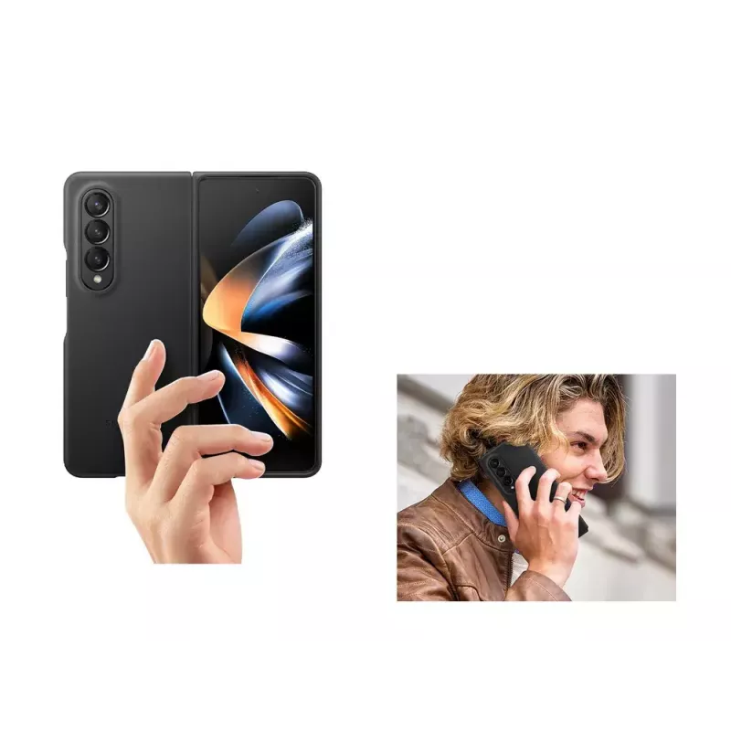 Funda para móvil Samsung Galaxy Z Fold4 EF-VF936LBEGWW Piel Negro