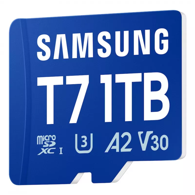 Tarjeta microSD Samsung T7, 1 TB, MicroSDXC, UHS-I, 170 MB/s, Clase 3 (U3), V30