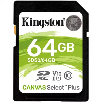 Memoria SDXC 64 GB C10/SDS2/64GB Kingston