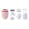Philips Satinelle Essential BRE285/00 depiladora con cable, blanco/rosa