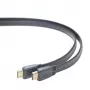 Cable HDMI-HDMI v2.0 3D TV High Speed Ethernet 1,8 m plano (extremos dorados)
