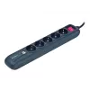 Cable alargador de corriente 1,5m/5 salidas +2USB SPG5-U2-5 Gembird