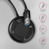 Hub AXAGON HUE-P1AL 4 puertos USB 3.2 Gen 1 REDONDO