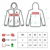 Chaqueta calefactable de hombre, talla: L, XL