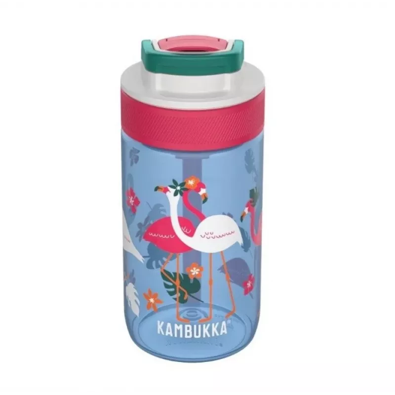 Botella de bebida infantil Kambukka Lagoon 400ml Blue Flamingo