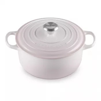 Le Creuset Signature Olla redonda de hierro fundido 24 cm shell pink