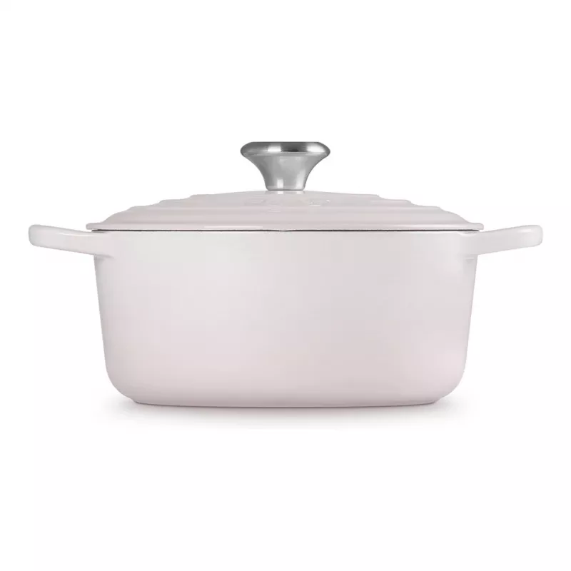 Le Creuset Signature Olla redonda de hierro fundido 24 cm shell pink