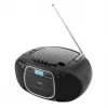 Reproductor de CD portátil JVC RC-E451B negro — CD/MP3, Bluetooth, FM 87,5–108 MHz, USB, AUX, 3,2 W RMS