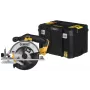 Sierra circular DeWALT DCS391NT negra, plateada, amarilla