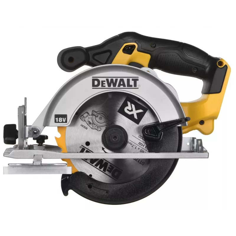 Sierra circular DeWALT DCS391NT negra, plateada, amarilla