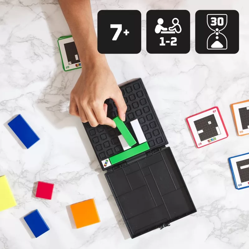 Juego Rubik’s Cube Gridlock, el juego de rompecabezas inspirado en el clásico juguete antiestrés de ingenio, para adultos y niños a partir de 7 años