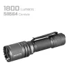 Linterna LED recargable AceBeam P16 1000 lúmenes gris