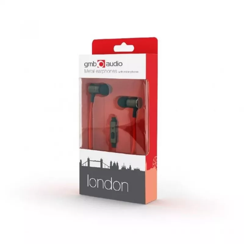 Auriculares London IN-EAR/MHS-EP-LHR Gembird