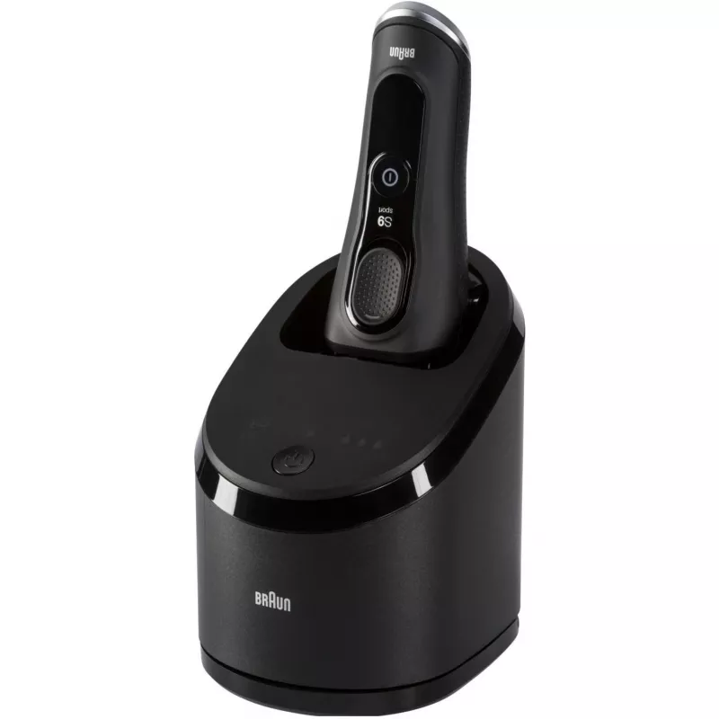 Afeitadora de láminas Braun Series 9 9352cc Sport con recortadora negra gris