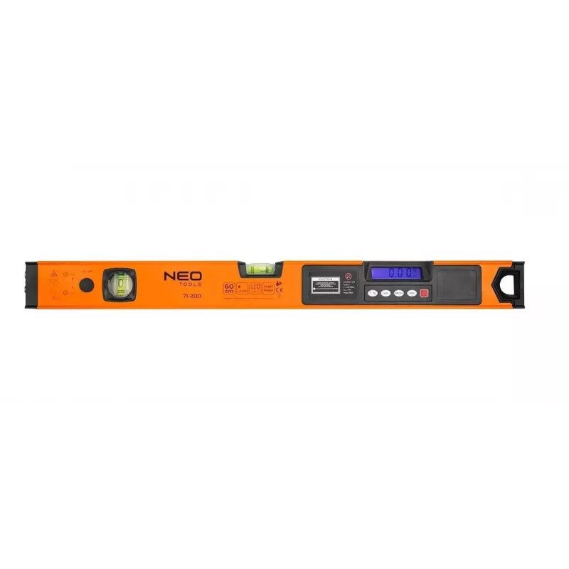 Nivel de burbuja con indicación electrónica y puntero láser Neo Tools 60 cm