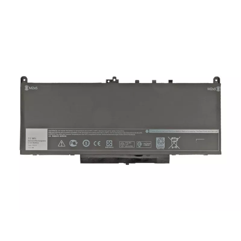 Mitsu batería para Dell Latitude E7270, E7470, 7200 mAh (55 Wh)