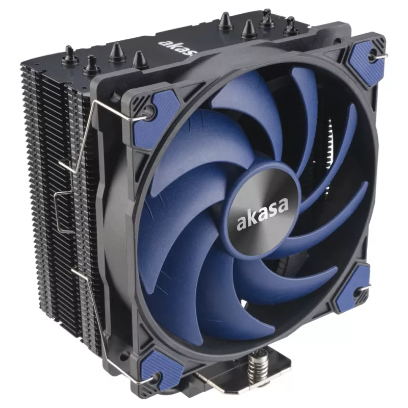 Akasa Alucia H4 Plus - Refrigeración por aire - 12 cm - 33,1 dB - 56,3 cfm - Negro - Azul