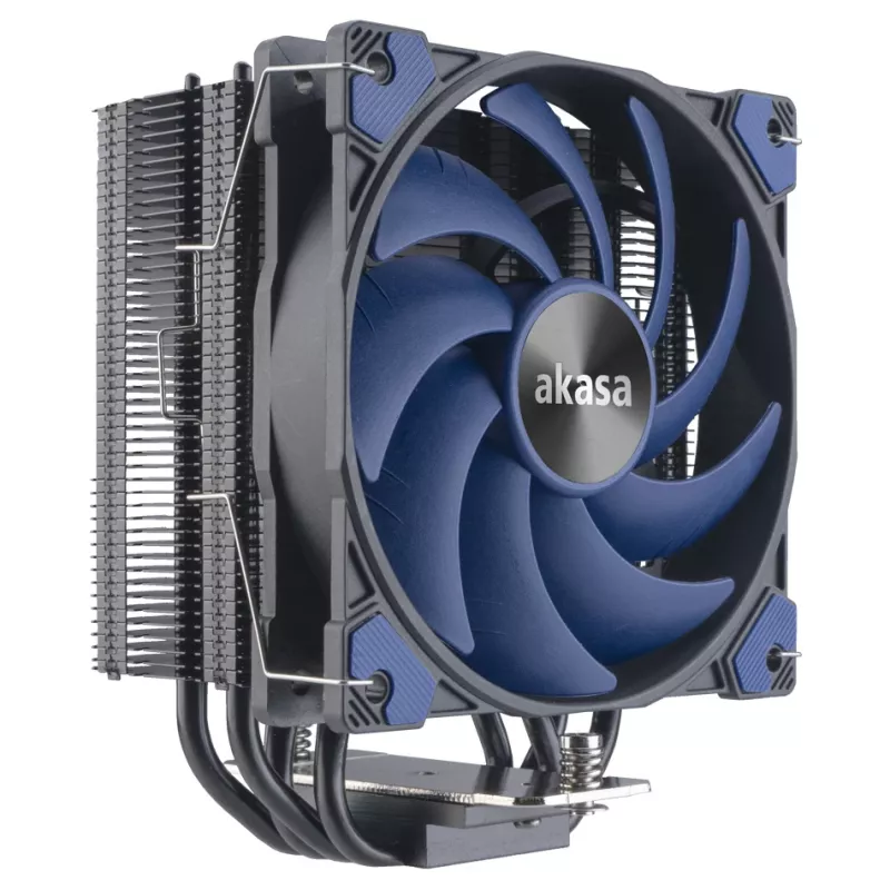 Akasa Alucia H4 Plus - Refrigeración por aire - 12 cm - 33,1 dB - 56,3 cfm - Negro - Azul